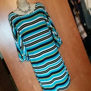 Calvin Klein size 8 striped dress